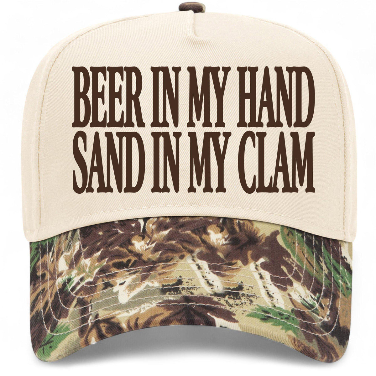 Beer In My Hand Sand In My Clam Hat