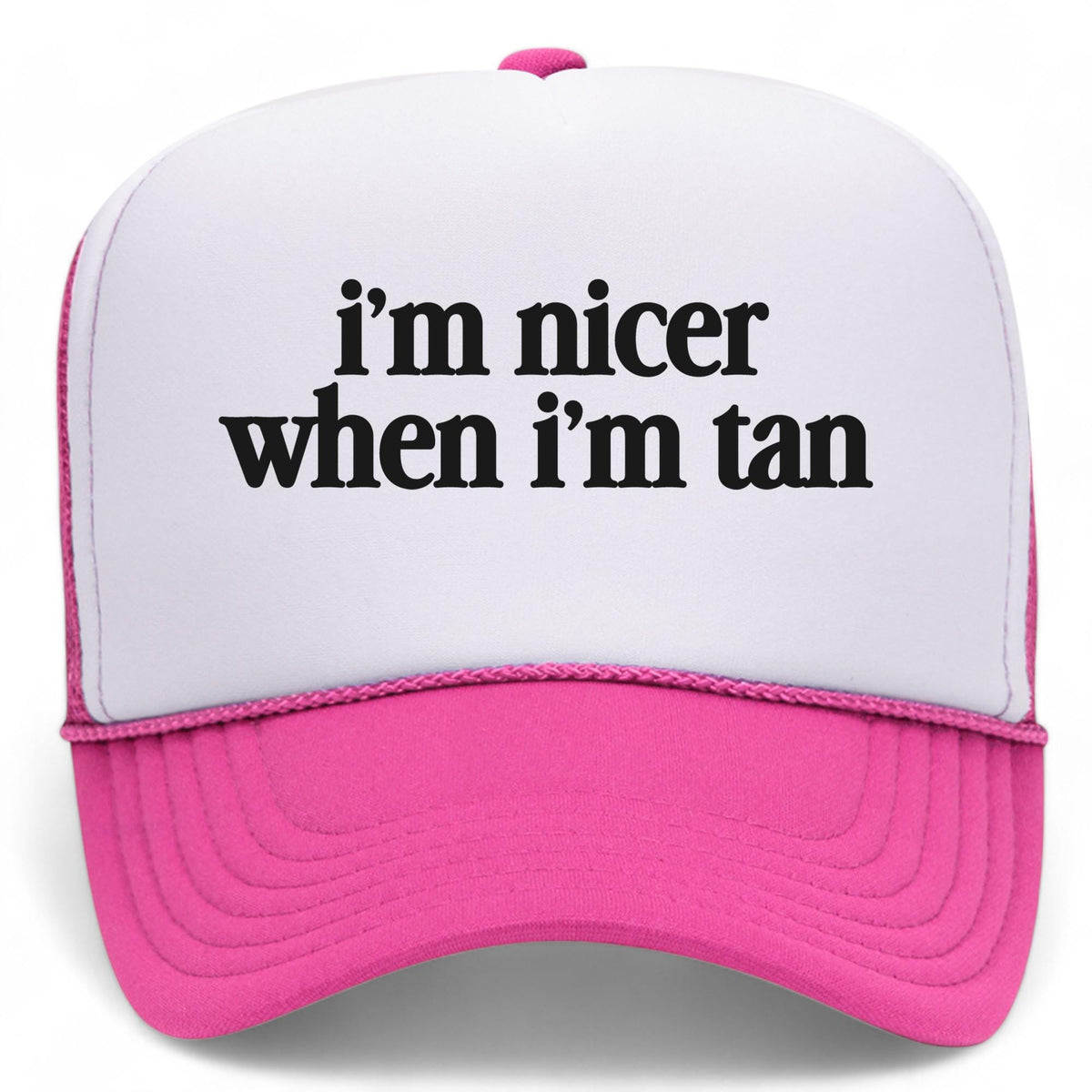 I'm Nicer When I'm Tan Mesh Back Hat