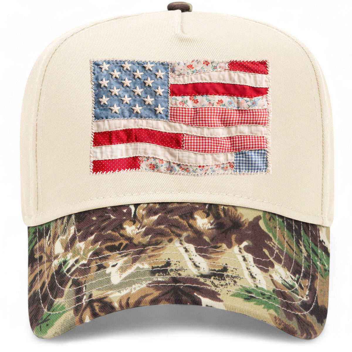 USA Flag Patchwork Hat