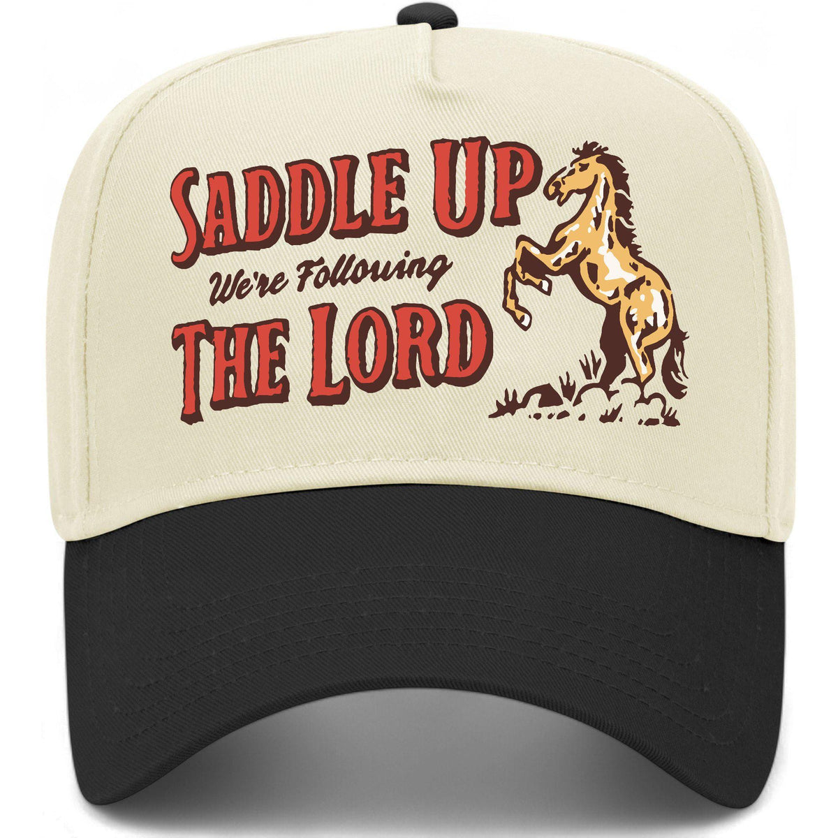 Wholesale: Saddle Up We're Following The Lord Hat | Discounted Hat Bundles | Trending and In Demand Hats for Businesses & Boutiques